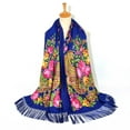 thumbnail image 2 of Foulard à Franges pour Femmes, Châle Foulard de Voyage Imprimé Folk-Custom, 2 of 2