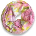 thumbnail image 2 of Retro Colorful Faded Hawaiian Hibiscus Flower Infinity Loop Scarf, 2 of 3