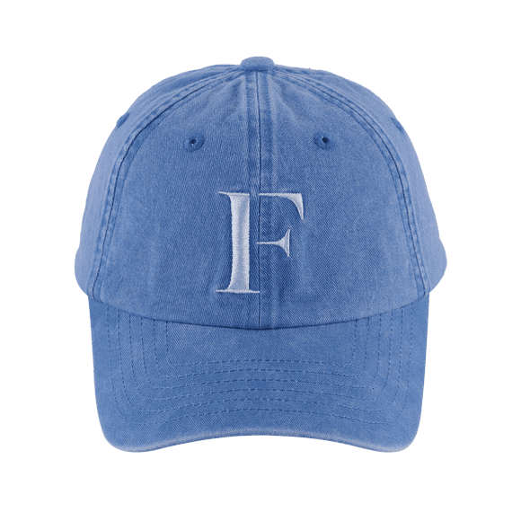 Gorra para Mujer Original con Iniciales LuckyLy, Ajustable y Moderna, Letras A-Z azul Unitalla - Ajustable