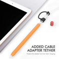 thumbnail image 5 of AhaStyle Duotone Case Sleeve Silicone Protective Cover Skin [Added Cable Adapter Tether] Compatible with Apple Pencil, 5 of 5