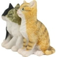 thumbnail image 3 of Ebros Lifelike Trio Shorthair Kittens Cats Sitting Side by Side Figurine 5" Long, 3 of 7
