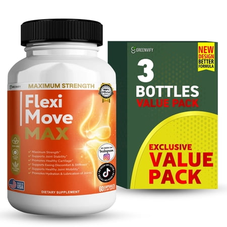 GreenVify Flexi Move Max – Joint Mobility & Flexibility Daily Supplement 60ct