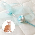 thumbnail image 2 of Cat Toy Wand Interactive Tassel Plush Cat Ball Teaser Cat Teaser Wand with Bell, 2 of 10