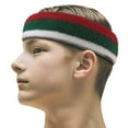 thumbnail image 2 of Couver Unisex Mexico Italy Belarus Country Flag Cotton Sports Headband, 3 Pieces, 2 of 7