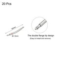 thumbnail image 2 of 17mm Curved Spring Bar Pins 1.5mm Dia Stainless Steel Double Flanged End Watch Band Link Pin 20 Pack, 2 of 4