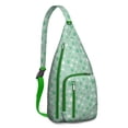 thumbnail image 1 of Floral Dog Sling Backpack - Cute Pet Lover Gift, Fashionable Shoulder Pack with Layered Storage for Travel, 1 of 4
