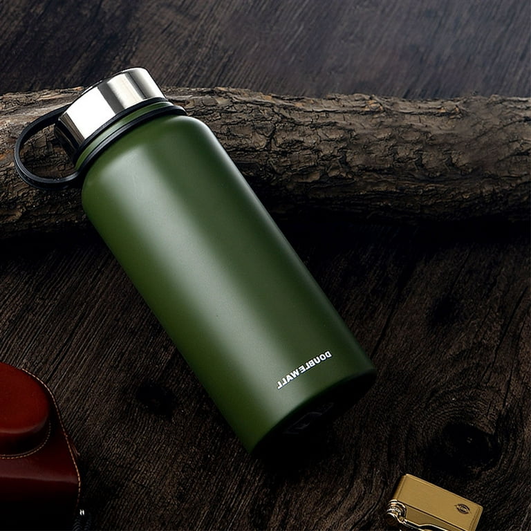 Stainless Steel Vacuum Cup insulated Wide Mouth Water Bottle Thermos Flask  Keeps Stay Cold for 24 Hours Hot 12 Metal Bpa-Free Cap 
