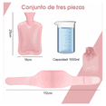 thumbnail image 4 of Bolsa De Agua Caliente Peluche 3pz Malubero Rosa, 4 of 5