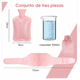 thumbnail image 4 of Bolsa De Agua Caliente Peluche 3pz Malubero Rosa, 4 of 5