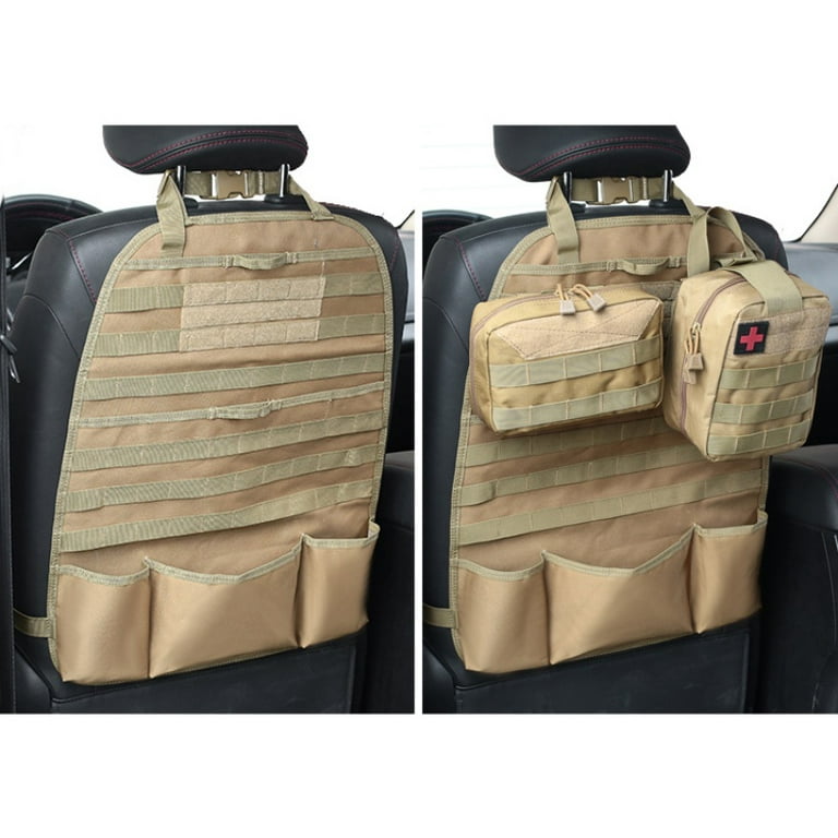 1 Pcs Molle Car Seat Back Organizer Vehicle Panel Car Seat Cover Protector  Universal Fit Hunting Bags 