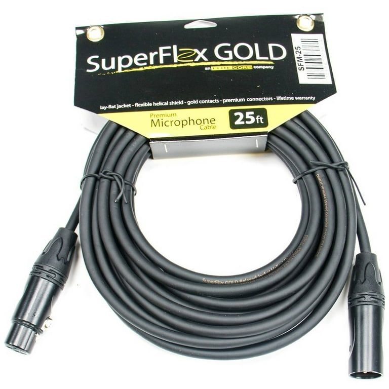 SuperFlex Gold SFM Premium Microphone Cable - Elite Core