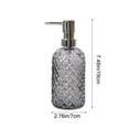thumbnail image 5 of YingYouFu Glass Soap Dispenser, 15Ozs Pines Designed Refillable Container, Foaming Hand Soap Dispenser for Sink Decor, Kitchen Batshroom Accessory with Stylish Look., Gray, 5 of 6