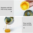 thumbnail image 3 of justharion Orange Juicer Plastic Manual Lemon Squeezer Household Hand Fruit Juice Extractor Kitchen Accessory, 3 of 8