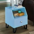 thumbnail image 3 of Bowery Hill Modern Wood Storage End Table in Light Blue Finish, 3 of 6