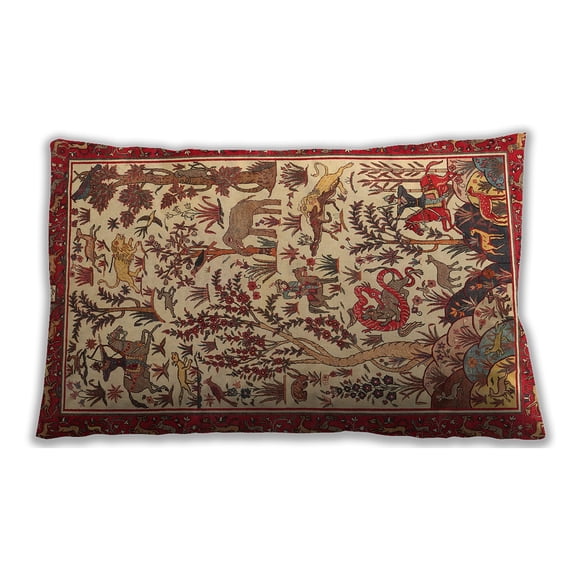 Ahgly Company Outdoor Rectangular Traditional Lumbar Throw Pillow, 13 inch by 19 inch