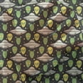 thumbnail image 3 of Alien Tulle Curtains with Rod Pocket, Sketch Style Portraits Dotted Background Space Crafts Transportation, Sheer Drape for Wedding Party 2 Panels, 7 Sizes, Apple Green Eggshell, by Ambesonne, 3 of 3