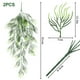 thumbnail image 2 of Paquete de 2 plantas colgantes artificiales, decoración de pared sintética, plantas falsas para estante, cocina, Patio, porche, interior y exterior, 2 of 5