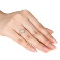 thumbnail image 3 of Luscious Diamond and Morganite Inexpensive Engagement Ring 1.00 Carat Diamond on Gold, 3 of 3