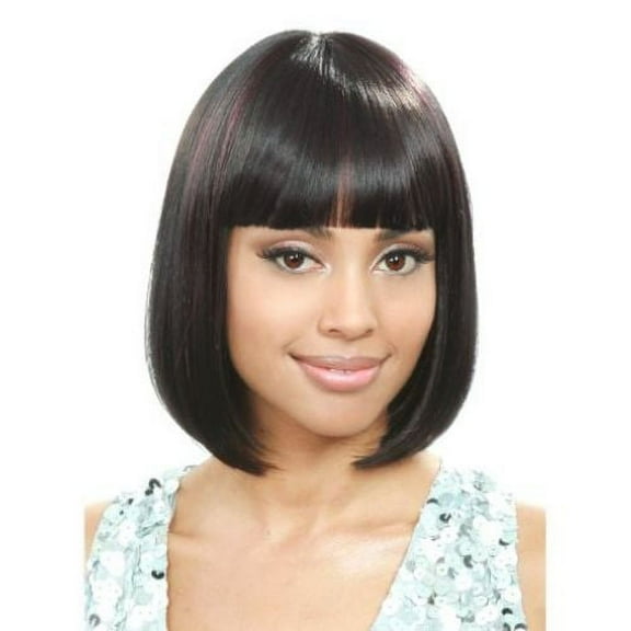 Bobbi Boss Biju - M244 - China Bang Bob Synthetic Full Wig - D.PURPLE