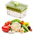 thumbnail image 1 of Molde para Cubitos Hielo Ndcxsfigh Tipo Prensa con Pala Bandeja para Hielo 68 Compartimentos verde, 1 of 9