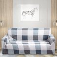 thumbnail image 3 of 1 2 3 4 Seater Printed Sofa Cover Couch Slipcover, Elastic Stretch Armchair / Loveseat / Couch Sectional Sofa Slipcover Furniture with 1 Pillowcase Protector Dog Pet, 3 of 11