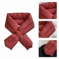 thumbnail image 2 of Winter Down Scarf Women and Men Down Filling Plain Windproof Ultralight Neck Warmer Padded Scarves for Cycling Hiking, 2 of 15
