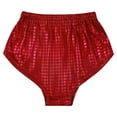 thumbnail image 6 of Haitryli Women's Shiny Square Sequin Shorts Sparkly Stretchy Night Out Party High Waisted Shorts Red 170, 6 of 7