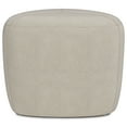 thumbnail image 3 of Simpli Home Moore 18 inch Wide Contemporary Irregular Small Ottoman in Natural Linen Look Fabric, Fully Assembled, 3 of 10