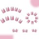 thumbnail image 4 of Press on Nail Square Fake Nail with Glitters Sequins Design Cats Eye Glossy Stick on Nail Glues on Acrylic Nail for Women, 4 of 4
