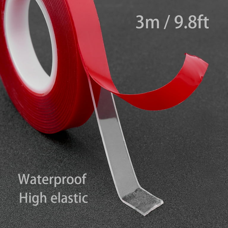 RONSHIN 300cm Transparent Silicone Double Sided Adhesive Tape for High Strength Car No Fingerprints Sticker