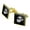 Gold, variant on Marines USMC White Eagle Globe Anchor on Black Officially Licensed Square Cufflink Set - Silver or Gold