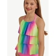 thumbnail image 3 of Justice Girls 2 piece Ruffle Halter Tankini Swimsuit, sizes XS-XL, 3 of 6