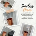 thumbnail image 3 of Autumn Alley Copper Trash Can, Garbage Can, Round Open Top Copper Basket Bin for Home Office Trash Can Cute Decorative Vintage Trash Can Wastebasket, Modern Bathroom Decor, Durable, Copper, 3 of 7