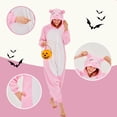 thumbnail image 4 of Disfraz de mono NEWCOSPLAY con forma de animal, pijama de peluche con forma de cerdo rosa, 4 of 6