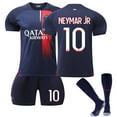 thumbnail image 1 of 2023-2024 Paris Saint G ermain Kids Soccer Jersey No.10 Neymar 26, 1 of 5
