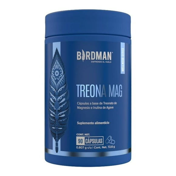 Suplemento Alimenticio Birdman Treonato de Magnesio 90 Cap