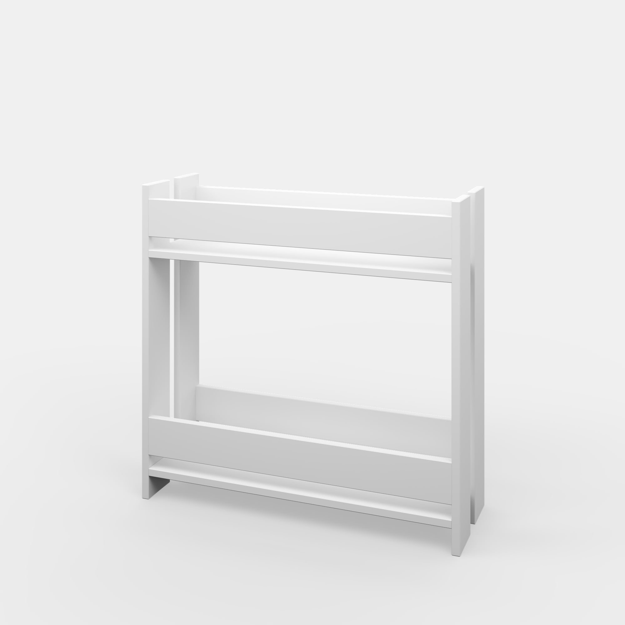 Ada Home Decor Furniture 2 Tier White Pearson Modern Plant Stand