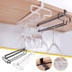 thumbnail image 1 of Estante de almacenamiento metálico para copas de vino bajo el armario - Organizador moderno de cocina y barra para ahorrar espacio, 1 of 4