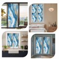 thumbnail image 6 of Abstract Marble Texture Window Privacy Film Blue Shinny Gold White Gradient Art Decorative Glass Window Film UV Blocking Static Cling Non-Adhesive Sticker Covering for Home Door 23.6 x 78.7 inches, 6 of 8