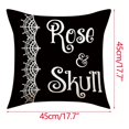 thumbnail image 3 of Puntoco Halloween Print Pillowcase Linen Sofa Cushion Cover Home Decor Cushion Cover Family Pillowcase, 3 of 4