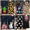 thumbnail image 2 of Para Motorola Edge 40 XT2303-2 2023 Funda De 6,55 Pulgadas Linda Flor De Cactus De Margarita Negro Silicona Cubierta Suave Para Moto Edge40 5G Capa, 2 of 4