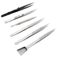 thumbnail image 3 of Diamond Handling Tweezers Set 6 Pcs Multi Shape Jewelry Gemstone Pick Up Tool, 3 of 4