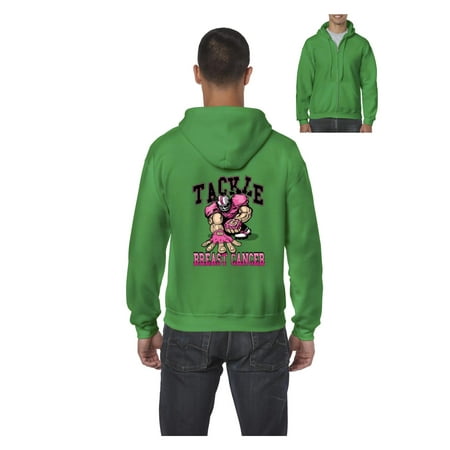 Bon Temps Football Hoodie Cancer Awareness Hoodie Tackle Breast Cancer Football Cancer Awareness Football Fans Mens Hoodies Zip Up Sweater ()