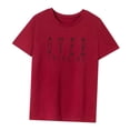 thumbnail image 3 of Camiseta para mujer cómoda y casual con cuello redondo para playa, viajes, trabajo XL, 3 of 8