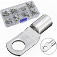 thumbnail image 2 of Copper Tin-Plated Bolt Hole Electrical Wire Crimp Connectors for Automotive Battery Applications, 60 Pieces, 2 of 5