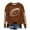 Brown-5, variant on Fshinging Women's Football Sweatshirt Game Day Glitter Sequin Print Long Sleeve Crew Neck Sunday Graphic Pullover Y2K Rugby Clothes