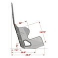 thumbnail image 3 of Kirkey 38160 38 Series Aluminum Layback Seat Width: 16 Standard 10-20 Degree Lay, 3 of 6