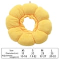 thumbnail image 3 of Donut ConeforDogs, Soft CollarforDogs, Sunflower Pet Cone, 14inNeck, Plush Construction, ConeforDogs, Licking Chewing Block, Yellow, 1 Pc, 3 of 7