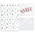 thumbnail image 4 of Nail Art Adhesive Stickers - 7Pcs/Set 3D Manicure DIY Nail Decals, Nail Meteor Decals Back Glue Easy to Stick Glitter Starlight Meteor 3D Manicure Stickers for Female, 4 of 8