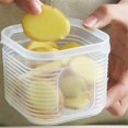 thumbnail image 4 of Storage Box Organizer of Refrigerator with Cover Storage Room Organization for Vegetable, Fruits and Kitchen Food, 4 of 5